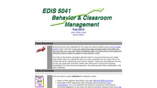 
                            6. || EDIS 5041 :: Behavior and Classroom Management ||