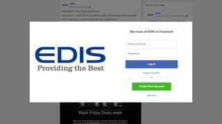 
                            11. EDIS - EDIS Black Friday Deals week is here let's kick... | Facebook