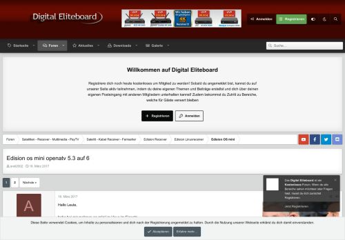 
                            6. Edision os mini openatv 5.3 auf 6 | Digital Eliteboard