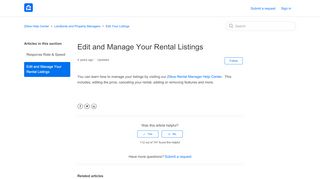 
                            12. Edit and Manage Your Rental Listings – Zillow Help Center