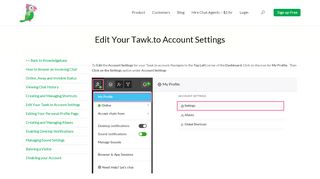 
                            9. Edit Your Tawk.to Account Settings | tawk.to