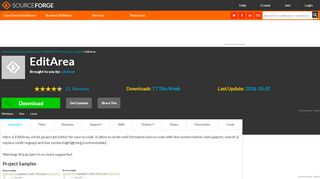 
                            10. EditArea download | SourceForge.net