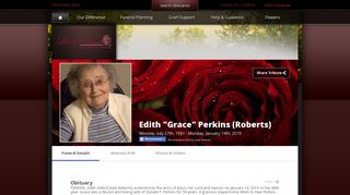 
                            12. Edith Perkins Login - Woodstock, Ontario | Brock & Visser Funeral ...