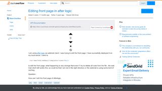 
                            10. Editing front page in after logic - Stack Overflow