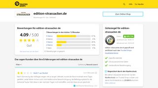 
                            9. edition-strassacker.de Bewertungen & Erfahrungen | Trusted Shops