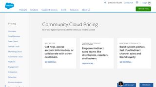 
                            10. Editions & Pricing - Community Cloud - Salesforce.com