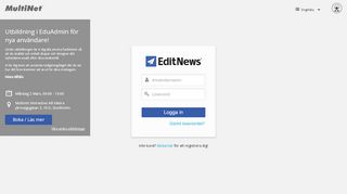 
                            4. EditNews - Kundinloggning