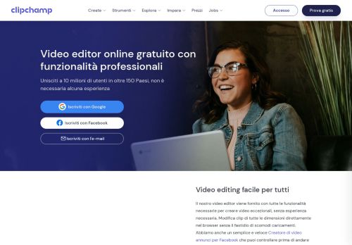 
                            4. Editor video online, gratuito e sicuro | Clipchamp Create