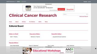 
                            8. Editorial Board | Clinical Cancer Research