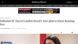 
                            12. Editorial: SF Mayor London Breed's wise plan to lower housing fees ...