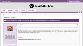 
                            8. Edius ID? - EDIUS NLE Software - Deutschsprachiges Grass Valley ...