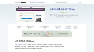 
                            10. Ediusid1.grassvalley.com website. EDIUS ID - Login.