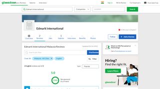 
                            12. Edmark International Reviews in Malaysia | Glassdoor.co.in
