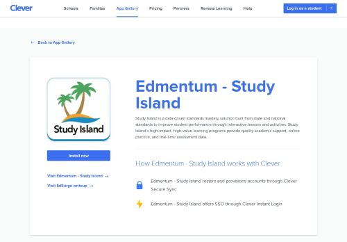 
                            9. Edmentum - Study Island - Clever application gallery | Clever