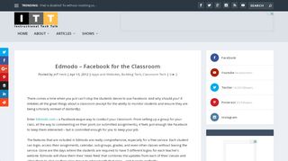 
                            4. Edmodo – Facebook for the Classroom | Instructional Tech Talk