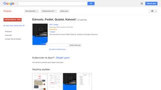 
                            10. Edmodo, Padlet, Quizlet, Kahoot!: E-Learning - Google Kitaplar Sonucu