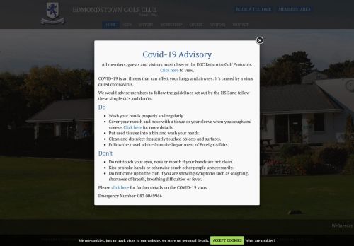 
                            1. Edmondstown Golf Club: Welcome