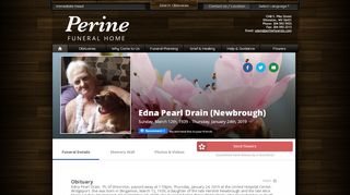 
                            11. Edna Drain Login - SHINNSTON, West Virginia | Perine Funeral Home