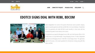 
                            11. edotco signs deal with Robi, BDCOM - SMILE :: Broadband & Phone