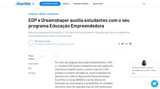 
                            5. EDP e Dreamshaper auxilia estudantes com o seu programa ... - StartSe