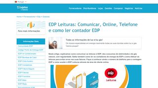 
                            7. EDP Leituras: Como comunicar leituras à EDP, online e telefone da ...