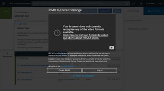 
                            12. edpnet.be URL Report - IBM X-Force Exchange