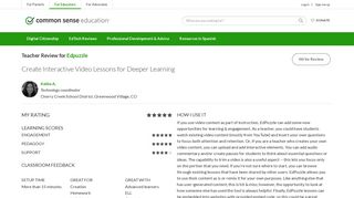 
                            5. Edpuzzle Teacher Review | Common Sense Education