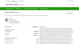 
                            8. Edpuzzle Teacher Review - CommonSense.org