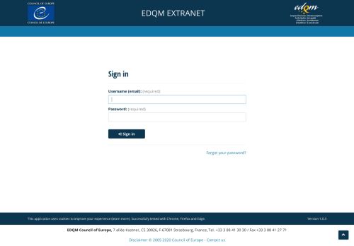 
                            5. EDQM Extranet