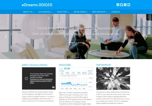 
                            8. eDreams ODIGEO - Leading online travel agency