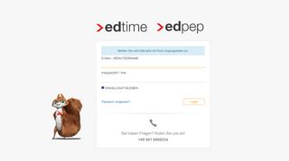 
                            5. edtime / edpep - Login