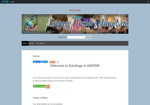 
                            9. Edublogs in AMDSB!