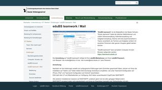 
                            1. eduBS teamwork / Mail — Willkommen beim Basler Bildungsserver ...