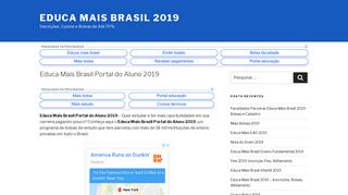 
                            3. EDUCA MAIS BRASIL PORTAL DO ALUNO 2019 → 【Acesse AQUI!!】