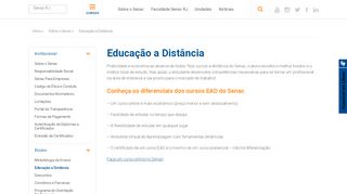 
                            6. Educação a Distância - Senac RJ