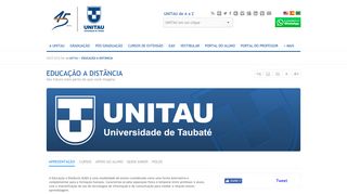 
                            6. EDUCAÇÃO A DISTÂNCIA - Universidade de Taubaté - UNITAU