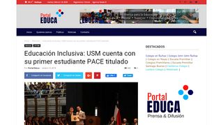 
                            11. Educación Inclusiva: USM cuenta con su primer ... - Portal Educa