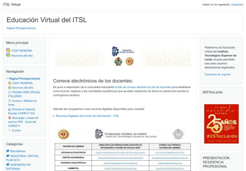 
                            7. Educación Virtual del ITSL - ITSlerdo