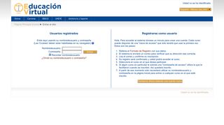 
                            1. Educación Virtual UNEVE: Entrar al sitio