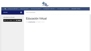 
                            12. Educación Virtual – Universidad Pedagógica Nacional - UPN 291