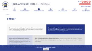 
                            2. Educar | Highlands El Encinar