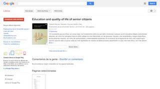 
                            13. Education and quality of life of senior citizens