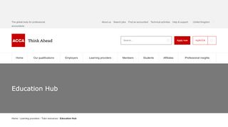 
                            1. Education Hub | ACCA Global