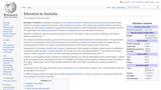 
                            10. Education in Australia - Wikipedia