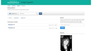 
                            12. Education - LibGuides at University of Huddersfield