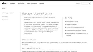 
                            3. Education License Program - Citrix