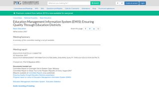 
                            8. Education Management Information System (EMIS); Ensuring Quality ...