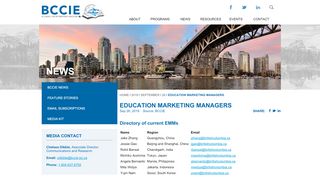 
                            9. Education Marketing Managers - BCCIE