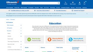 
                            8. Education | Officeworks