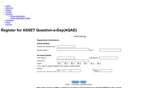 
                            2. Educational Initiatives » Register for ASSET Question-a-Day(AQAD)